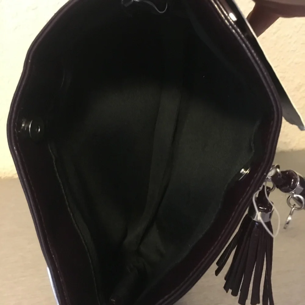 Victoria’s Secret Glossy Purple Patent Cosmetic Bag | Clutch